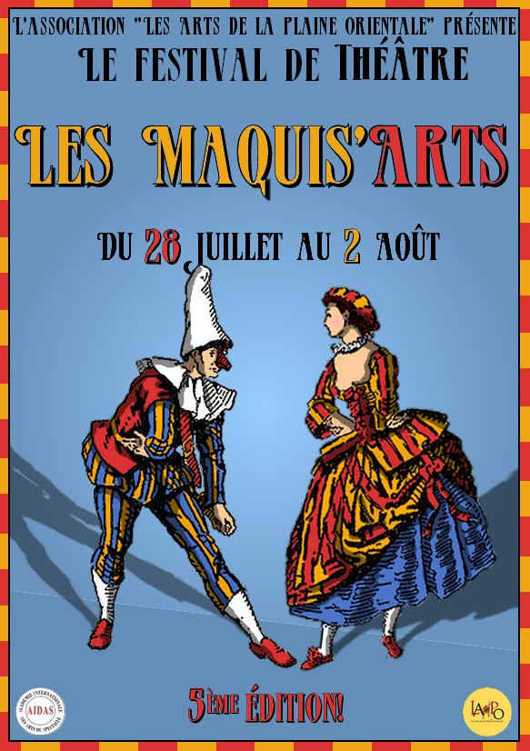 Affiche officielle du Festival Les Maquis'Arts, cinquième édition, du 28 juillet au 2 août.