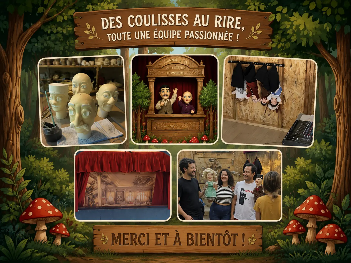 GUIGNOL À LA CUEILLETTE AUX CHAMPIGNONS